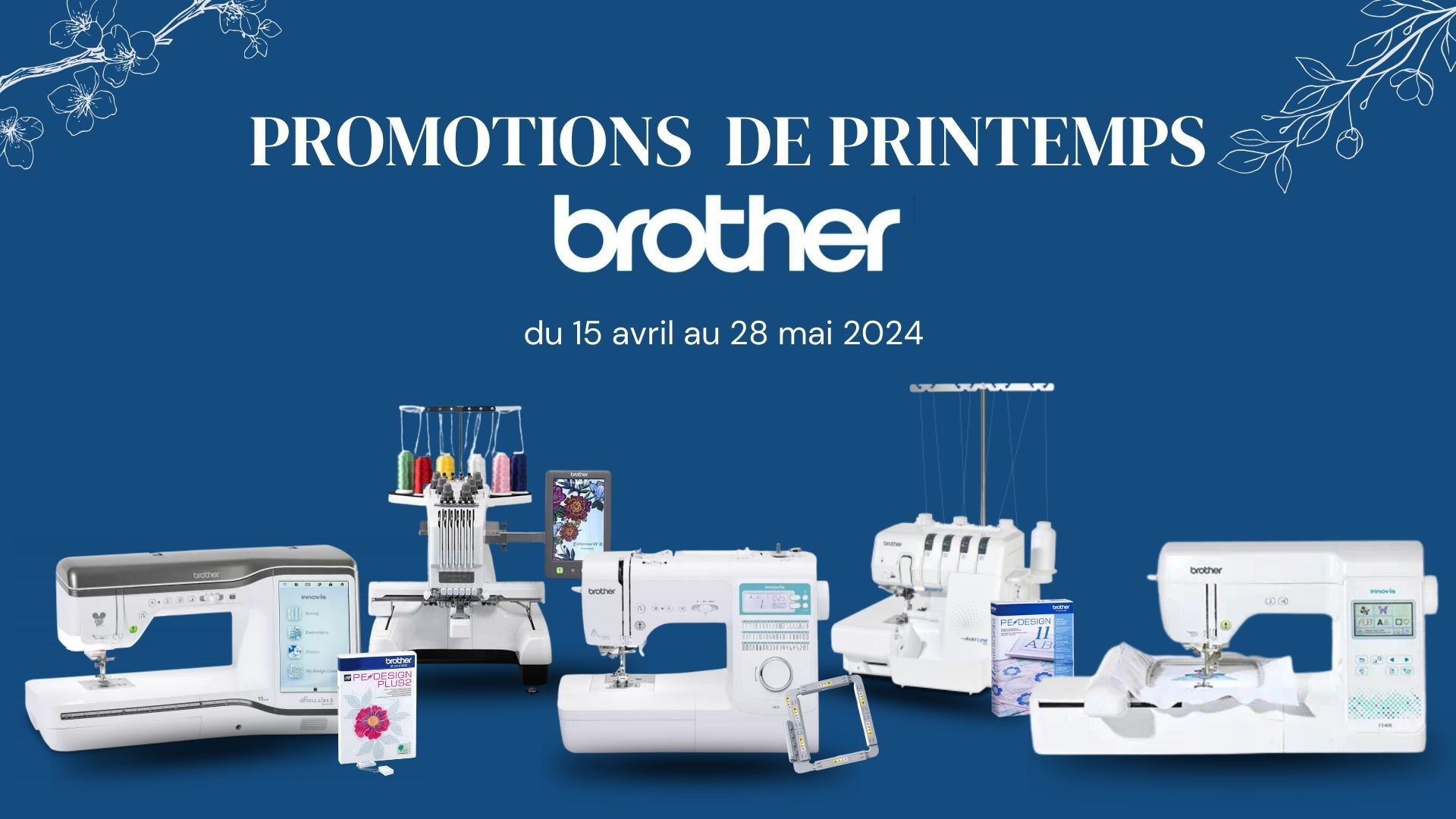 Promotions de printemps Brother valable dès aujourd'hui jusqu'au 28 mai 2024
